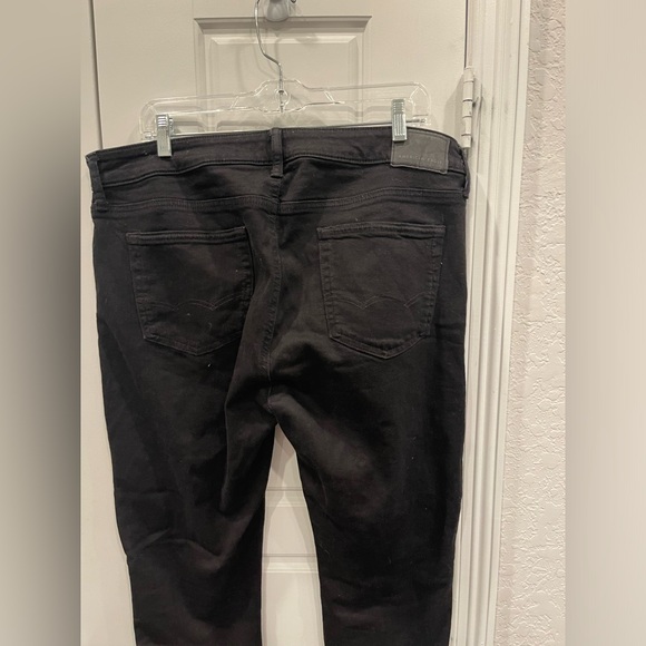 American Eagle Men’s Black jeans AIRFLEX + size:36x30 Preloved - Picture 5 of 11